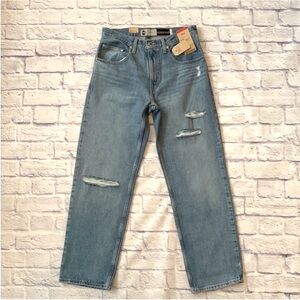 Levi’s 94 Baggy Straight Leg Mid Rise Distressed Denim Jeans Size 30 X 31 NWT